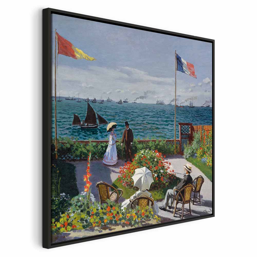 Monet Terrace at Sainte-Adresse Classic Canvas Print