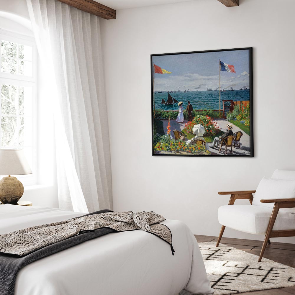 Monet Terrace at Sainte-Adresse Classic Canvas Print