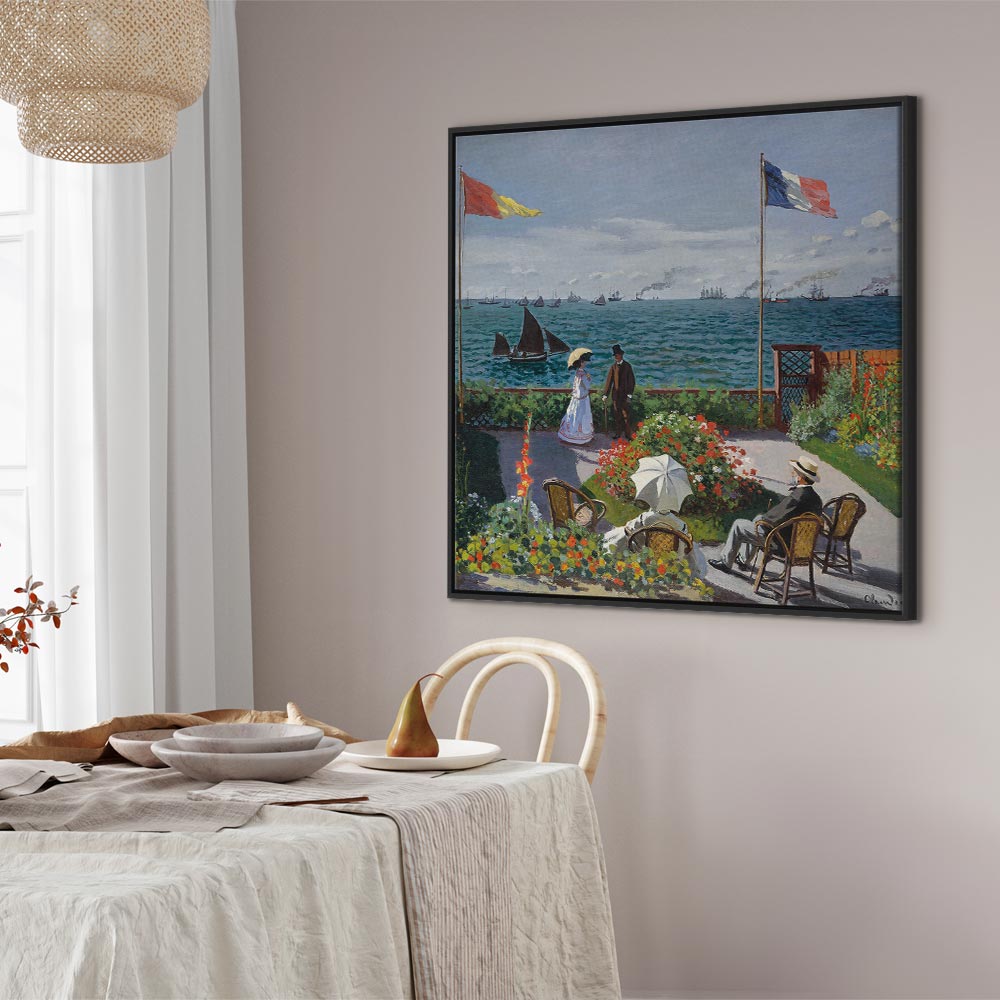 Monet Terrace at Sainte-Adresse Classic Canvas Print