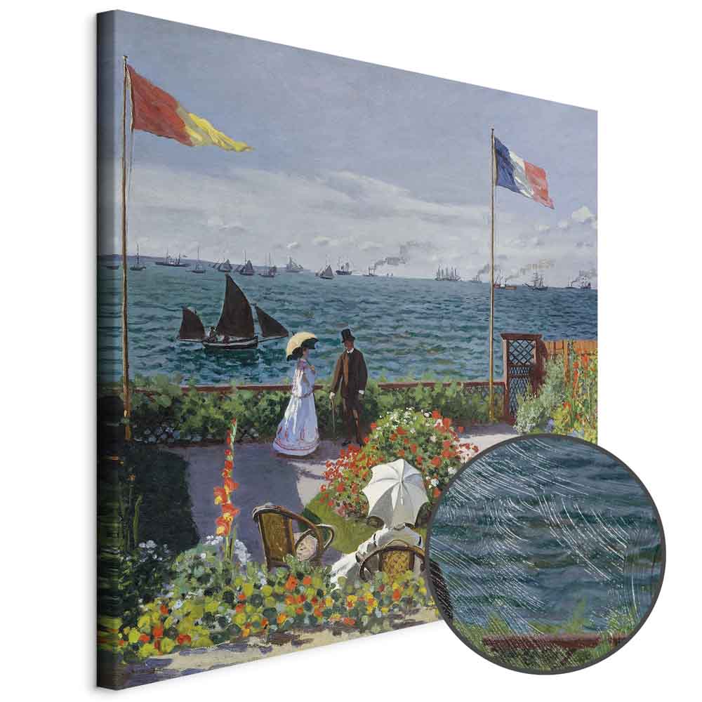 Monet Terrace at Sainte-Adresse Classic Canvas Print