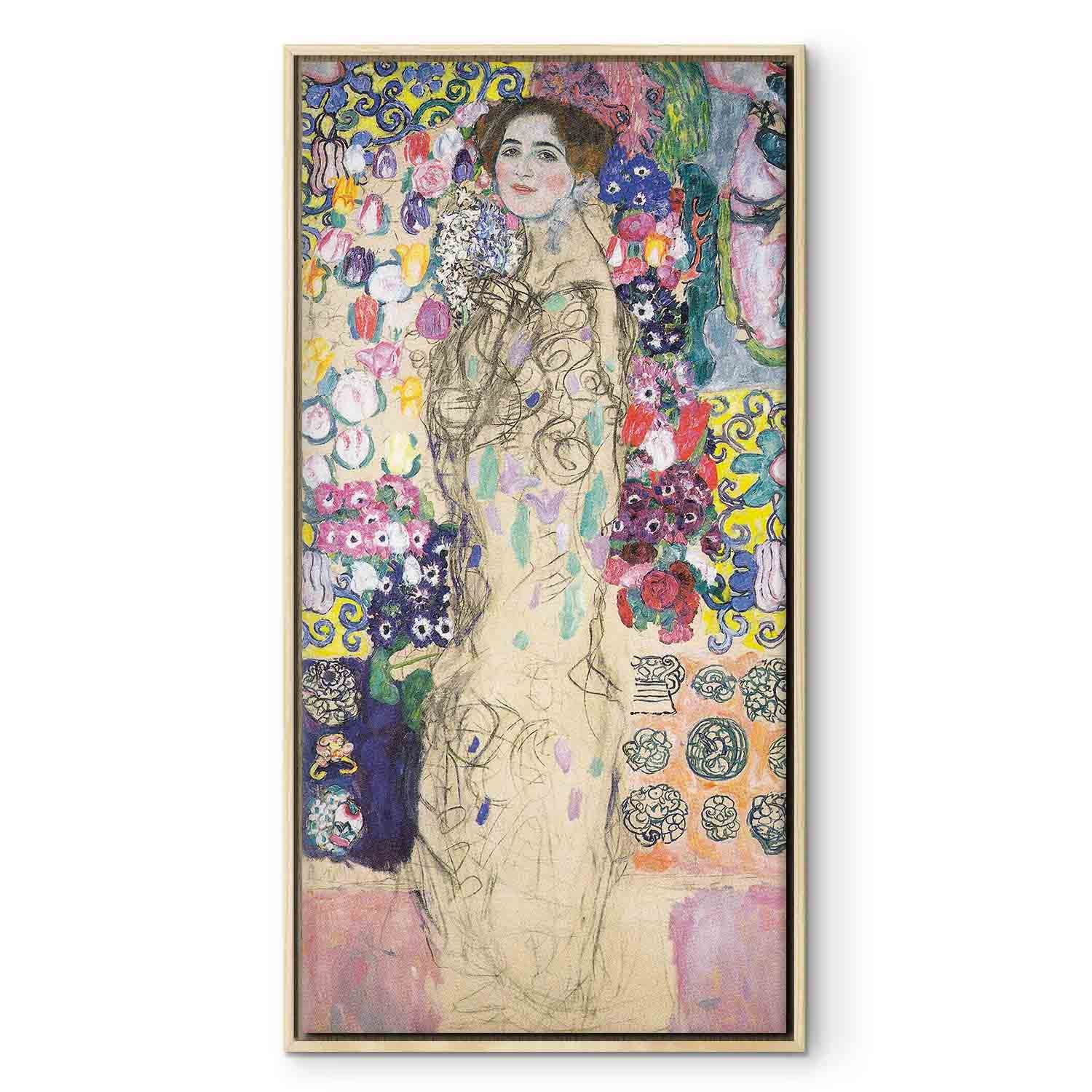 Klimt Maria Munk Gold Portrait Canvas Print