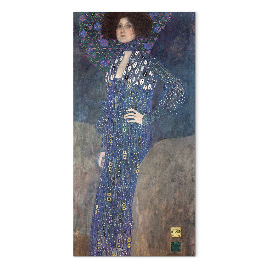 Klimt Miss Emilie Floge Portrait DIY Large Canvas Print