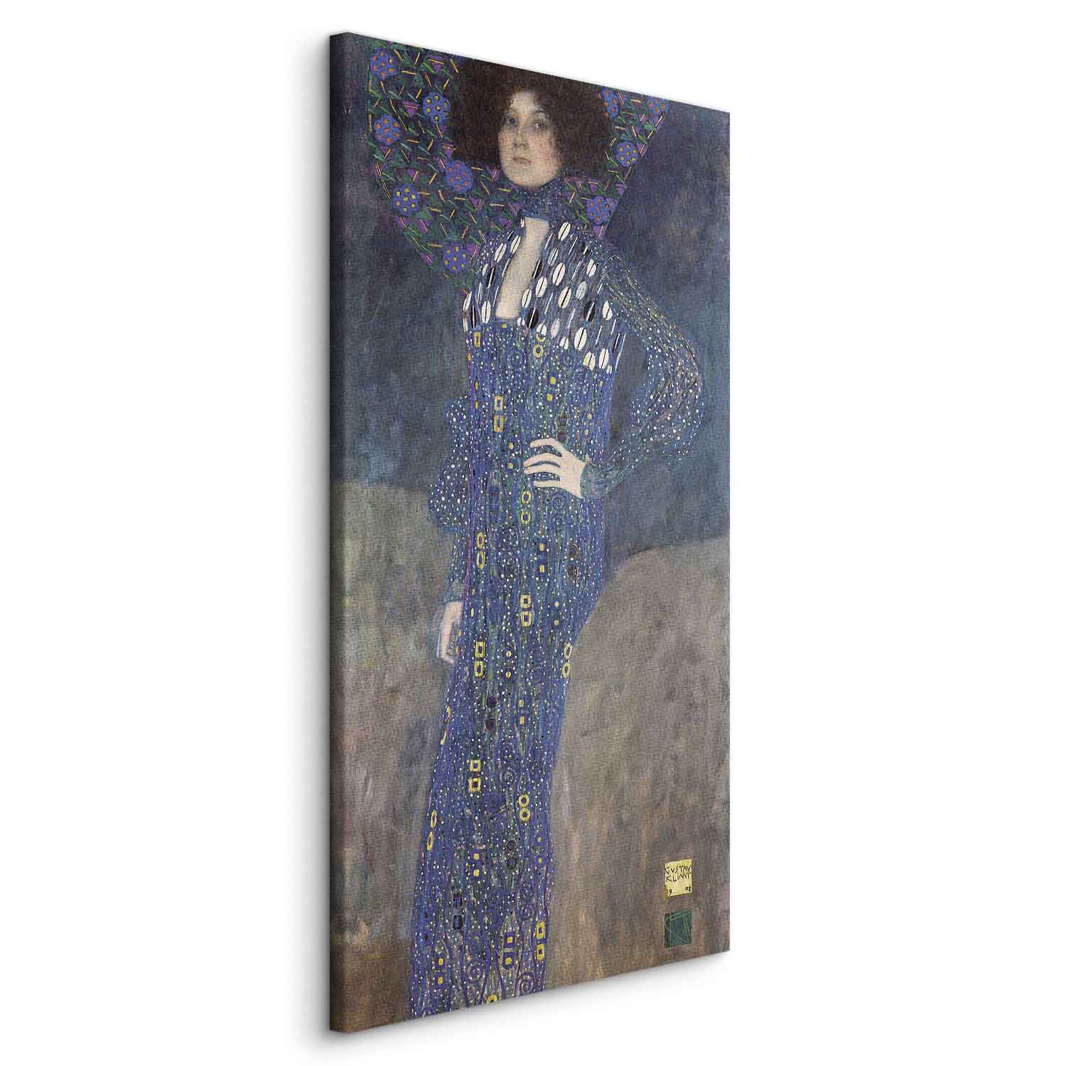 Klimt Miss Emilie Floge Portrait DIY Large Canvas Print