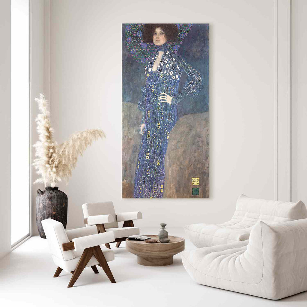 Klimt Miss Emilie Floge Portrait DIY Large Canvas Print