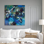 Canvas Print Blue Dancers II