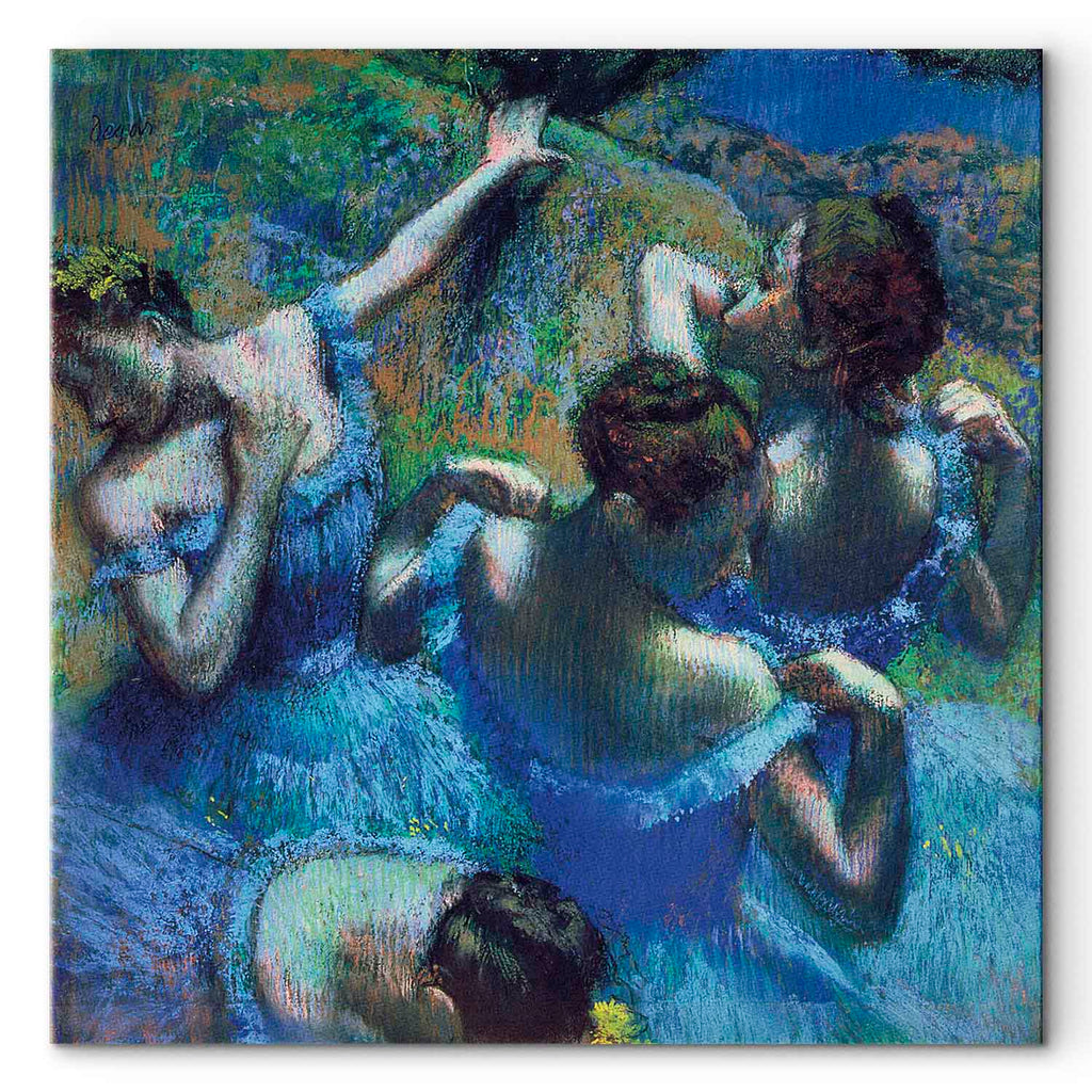 Blue Dancers Ballet Classic Canvas Print