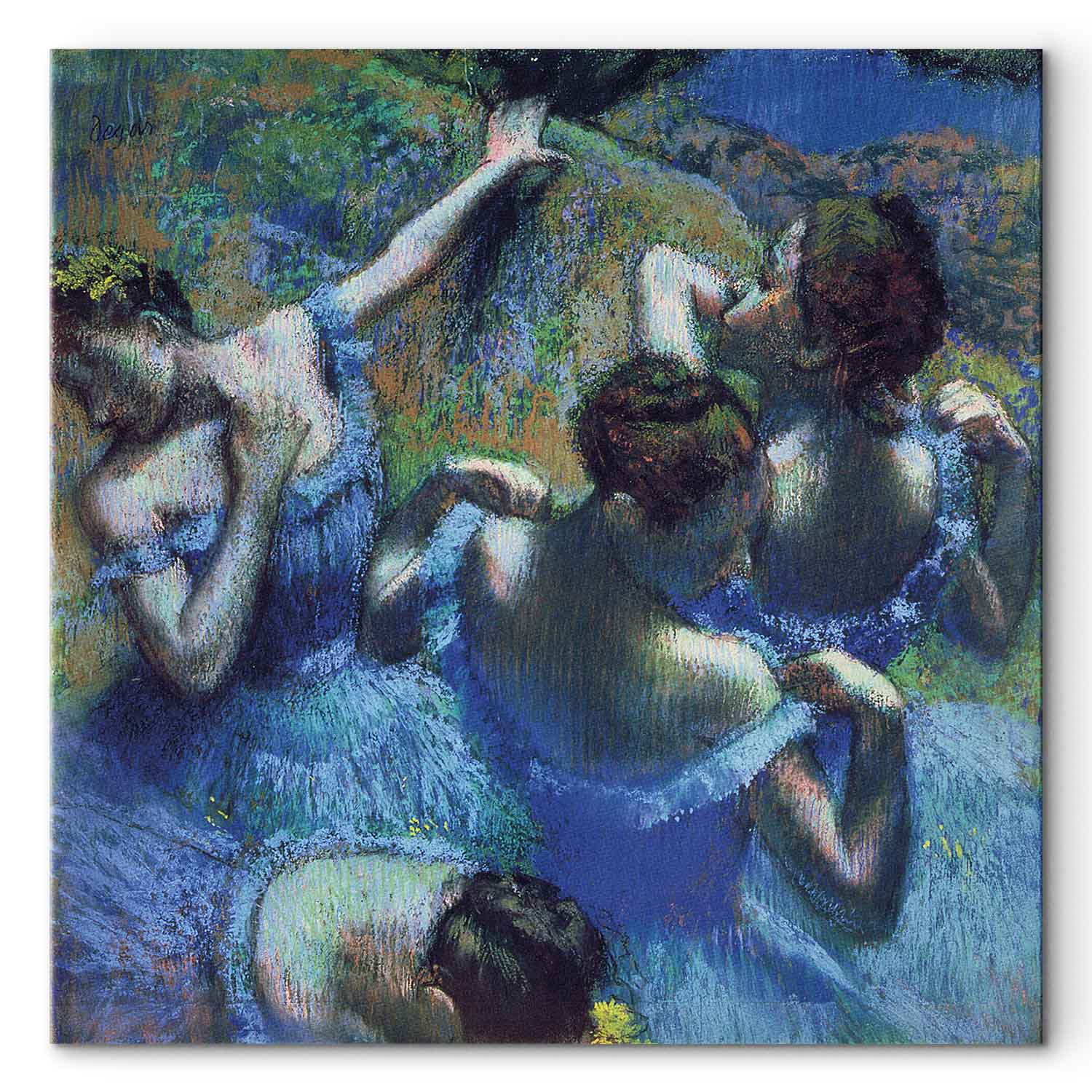 Blue Dancers Ballet Classic Canvas Print