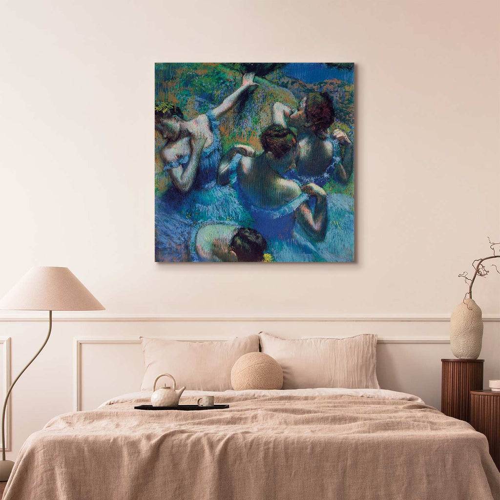 Blue Dancers Ballet Classic Canvas Print