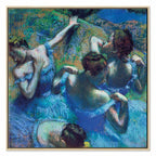 Blue Dancers Ballet Classic Canvas Print