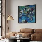 Blue Dancers Ballet Classic Canvas Print