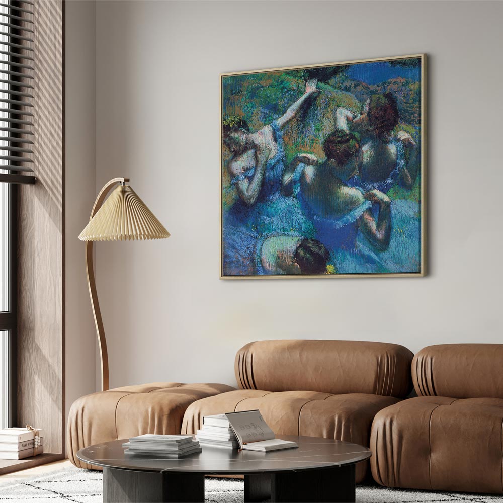 Blue Dancers Ballet Classic Canvas Print