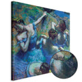 Blue Dancers Ballet Classic Canvas Print