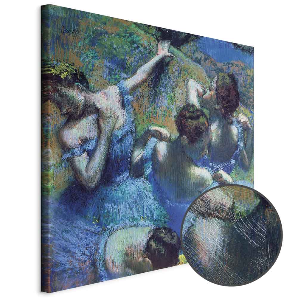 Blue Dancers Ballet Classic Canvas Print