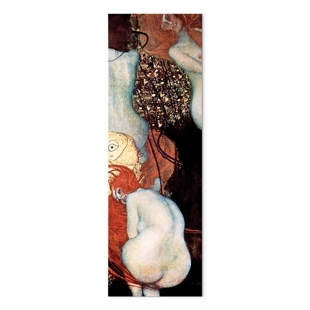 Klimt Goldfish Abstract Woman Canvas Print