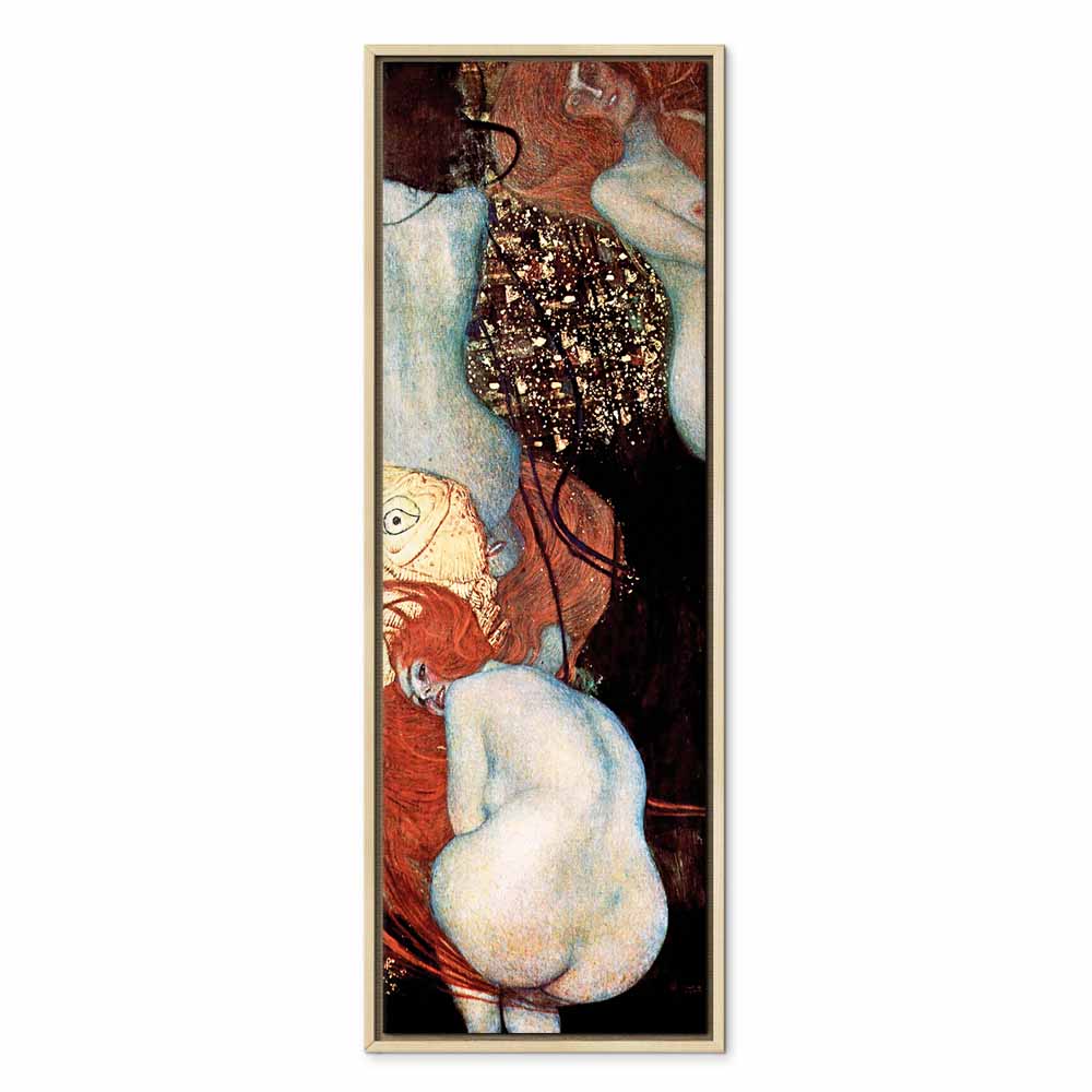 Klimt Goldfish Abstract Woman Canvas Print