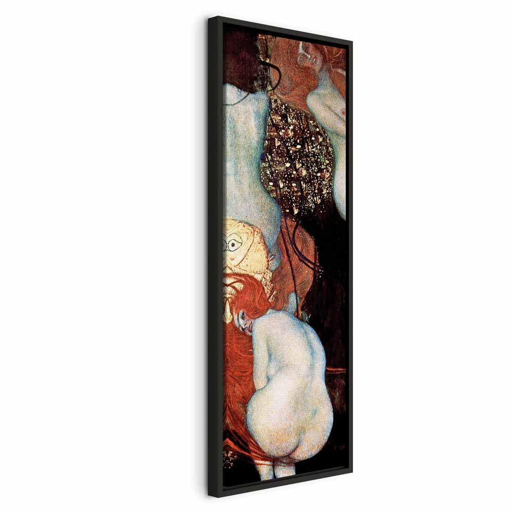 Klimt Goldfish Abstract Woman Canvas Print