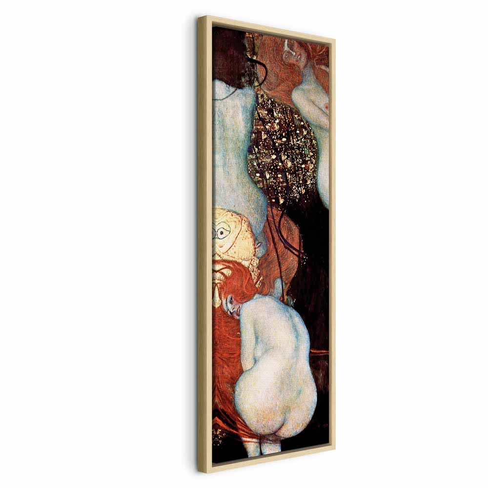 Klimt Goldfish Abstract Woman Canvas Print