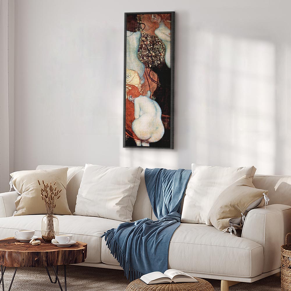 Klimt Goldfish Abstract Woman Canvas Print