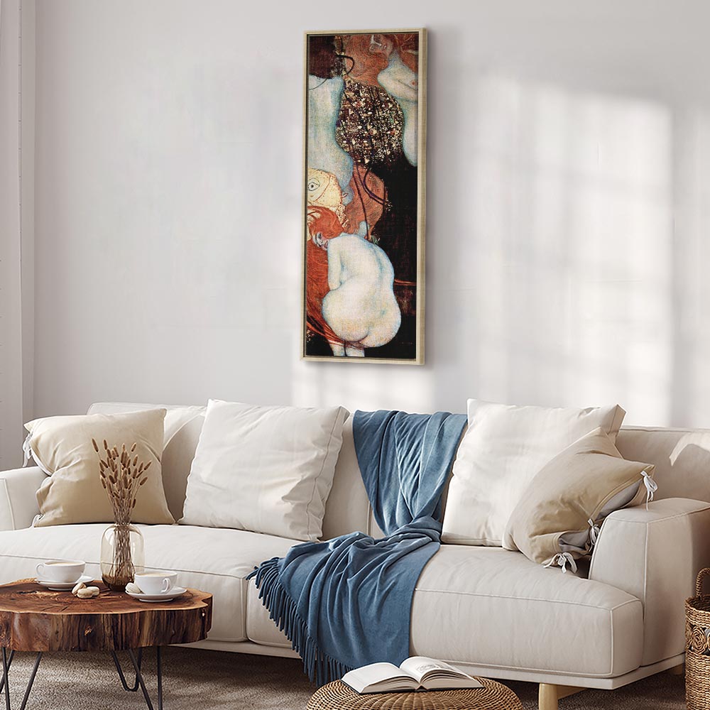 Klimt Goldfish Abstract Woman Canvas Print
