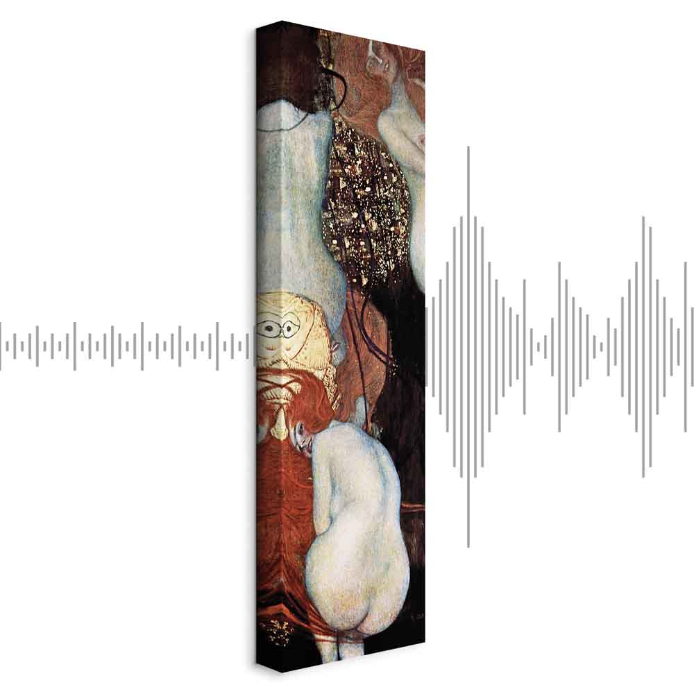 Klimt Goldfish Abstract Woman Canvas Print