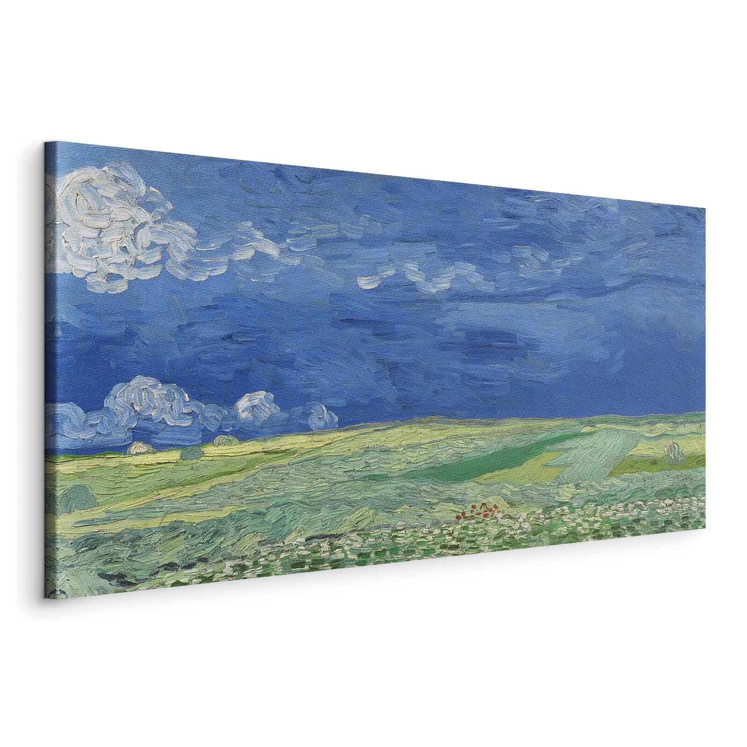 Van Gogh Wheat Field Thunderclouds DIY Large Canvas Print