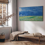 Van Gogh Wheat Field Thunderclouds DIY Large Canvas Print
