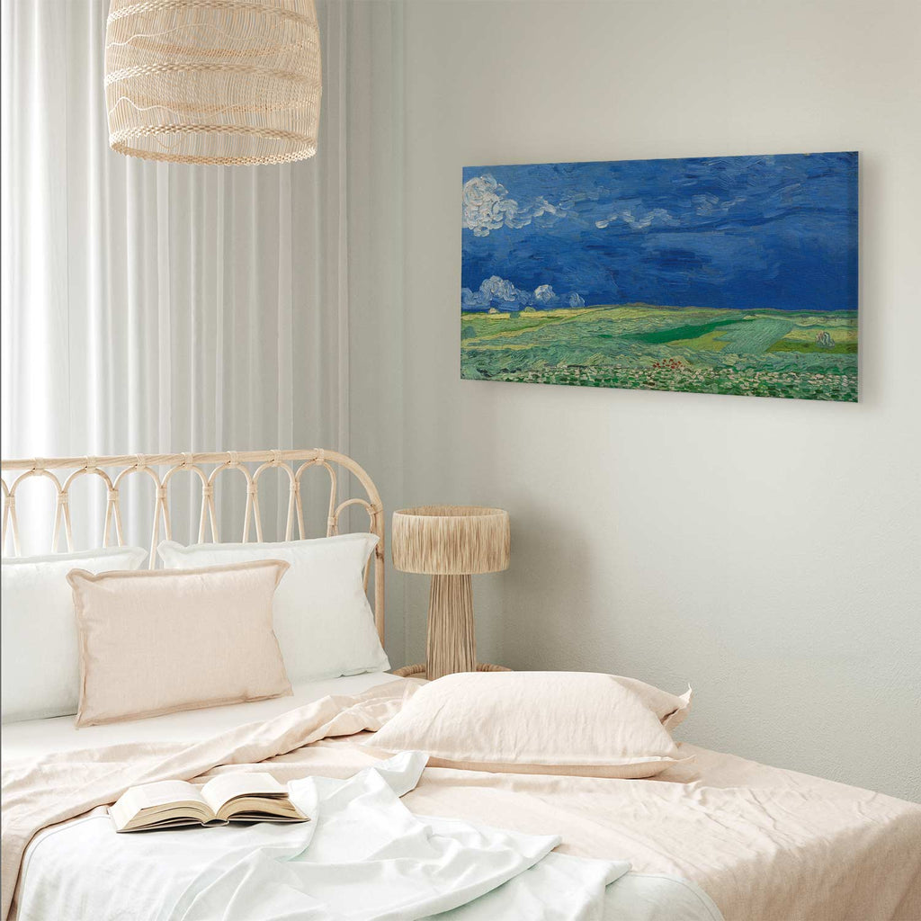 Wheatfield Thunderclouds Classic Canvas Print