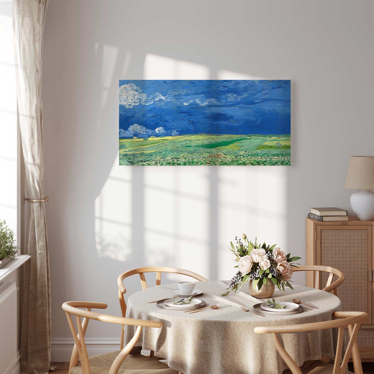 Wheatfield Thunderclouds Classic Canvas Print