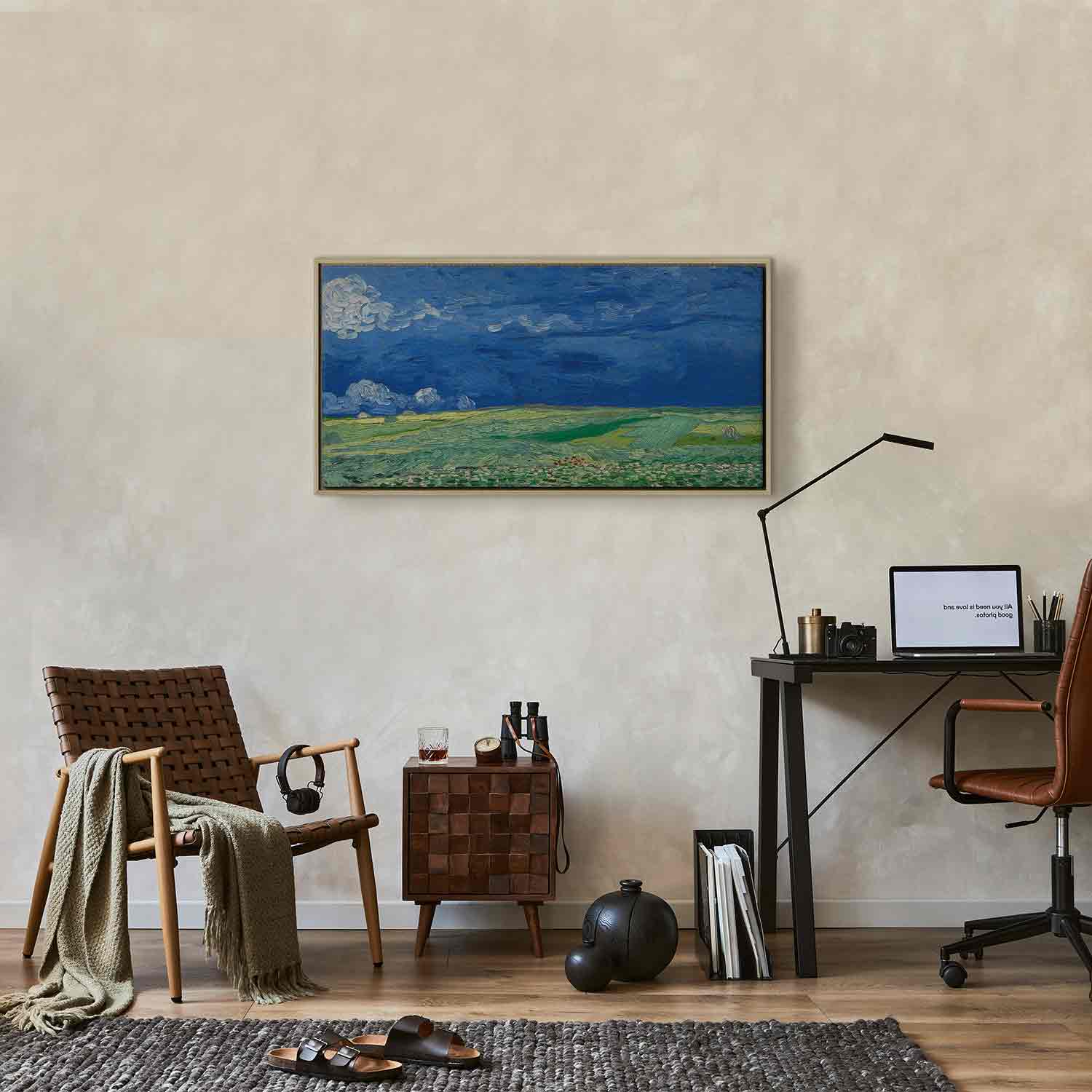 Wheatfield Thunderclouds Classic Canvas Print