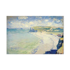 Monet Beach at Pourville Classic Canvas Print