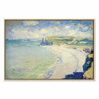 Monet Beach at Pourville Classic Canvas Print