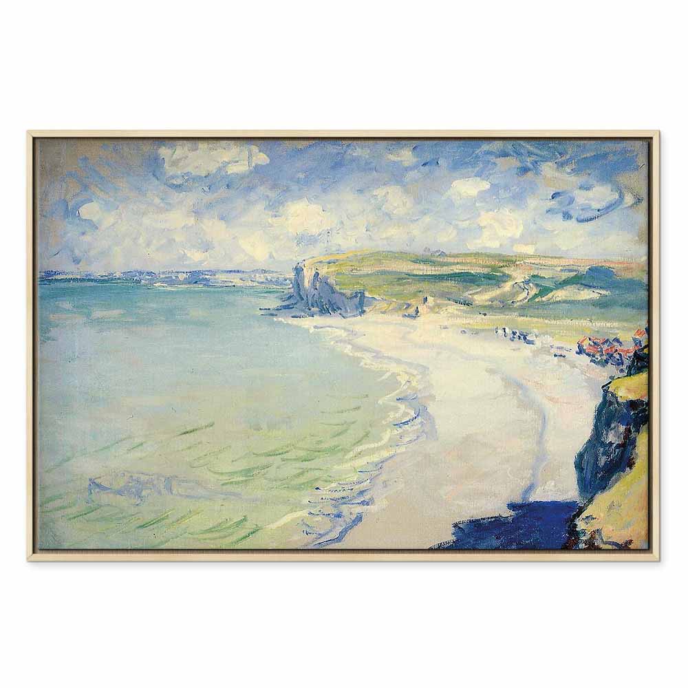 Monet Beach at Pourville Classic Canvas Print