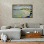 Monet Beach at Pourville Classic Canvas Print