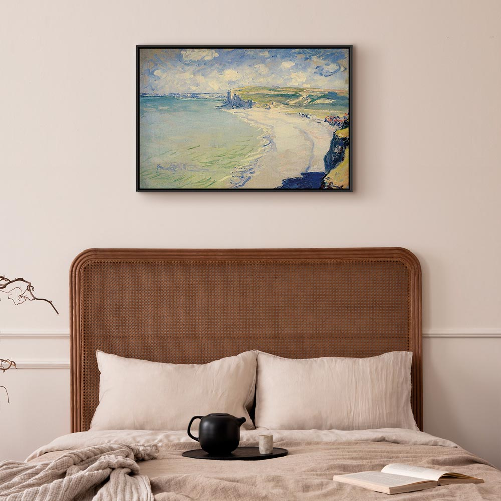 Monet Beach at Pourville Classic Canvas Print