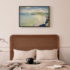 Monet Beach at Pourville Classic Canvas Print