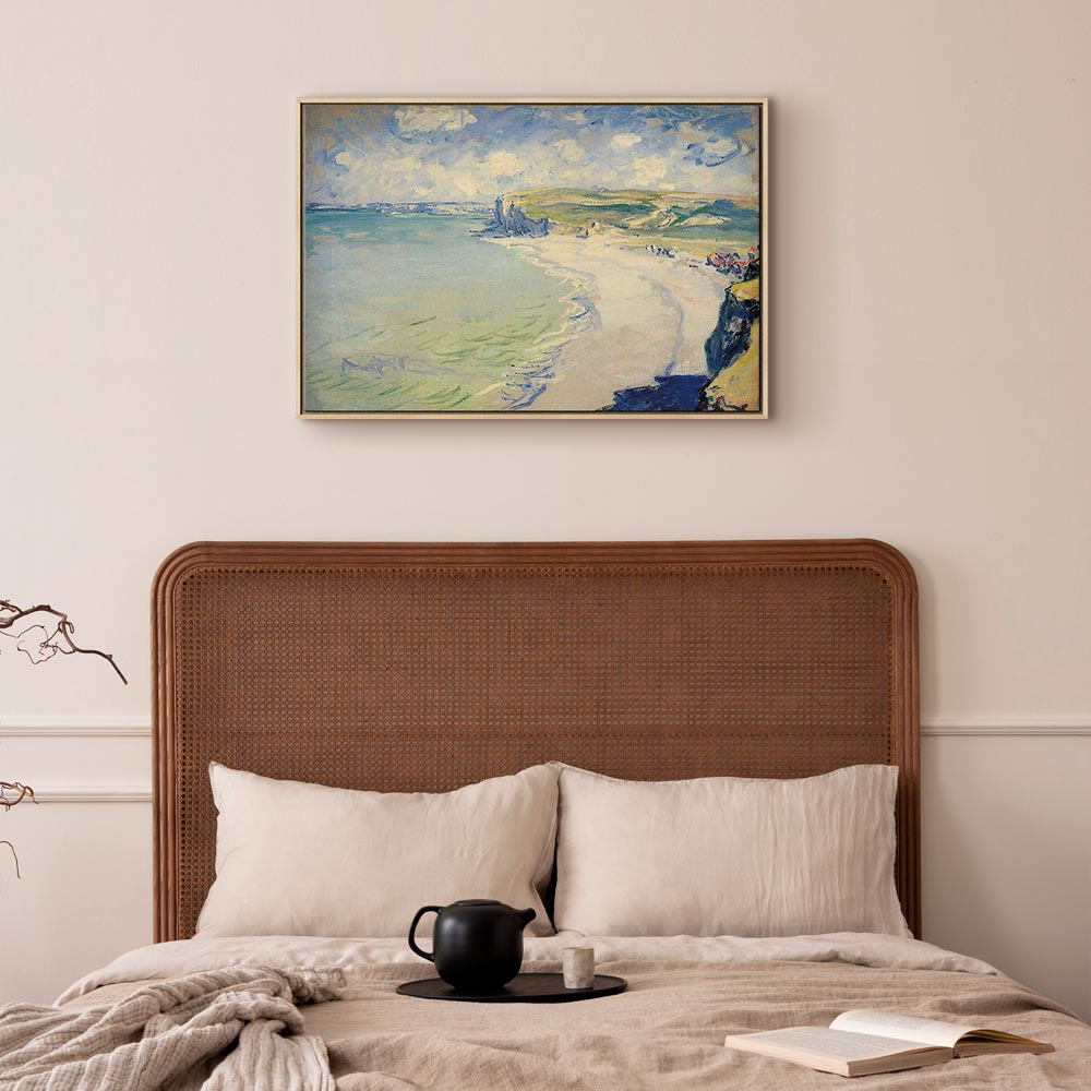 Monet Beach at Pourville Classic Canvas Print