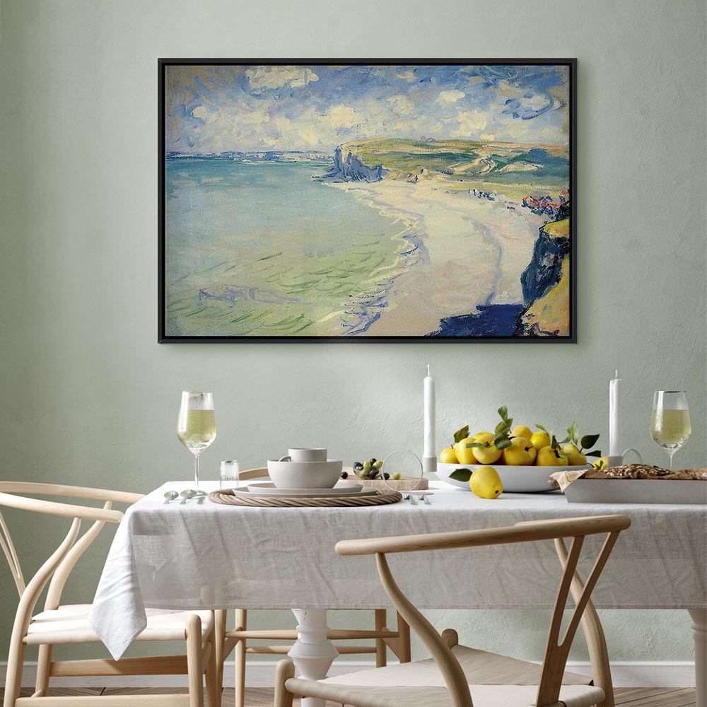 Monet Beach at Pourville Classic Canvas Print