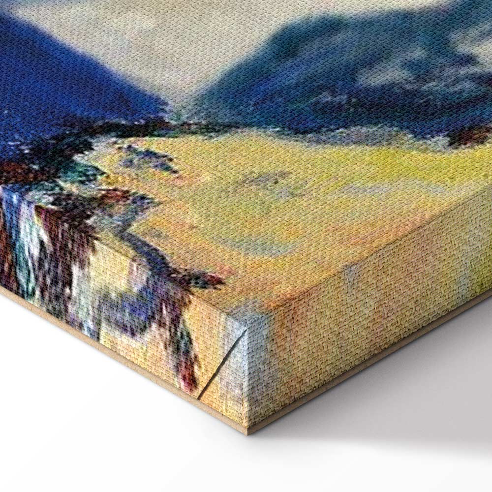 Monet Beach at Pourville Classic Canvas Print