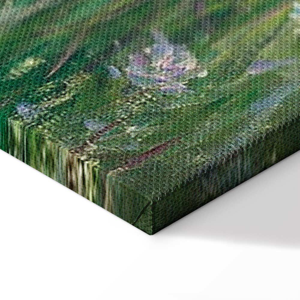 Monet In the Meadow Impressionist Canvas Print