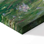 Monet In the Meadow Impressionist Canvas Print