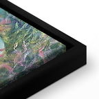 Monet In the Meadow Impressionist Canvas Print