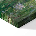 Monet In the Meadow Impressionist Canvas Print