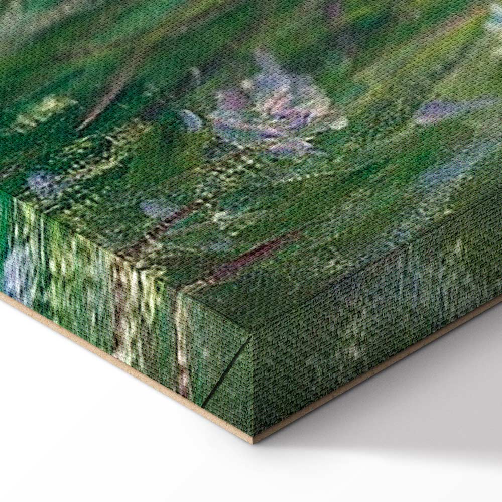 Monet In the Meadow Impressionist Canvas Print