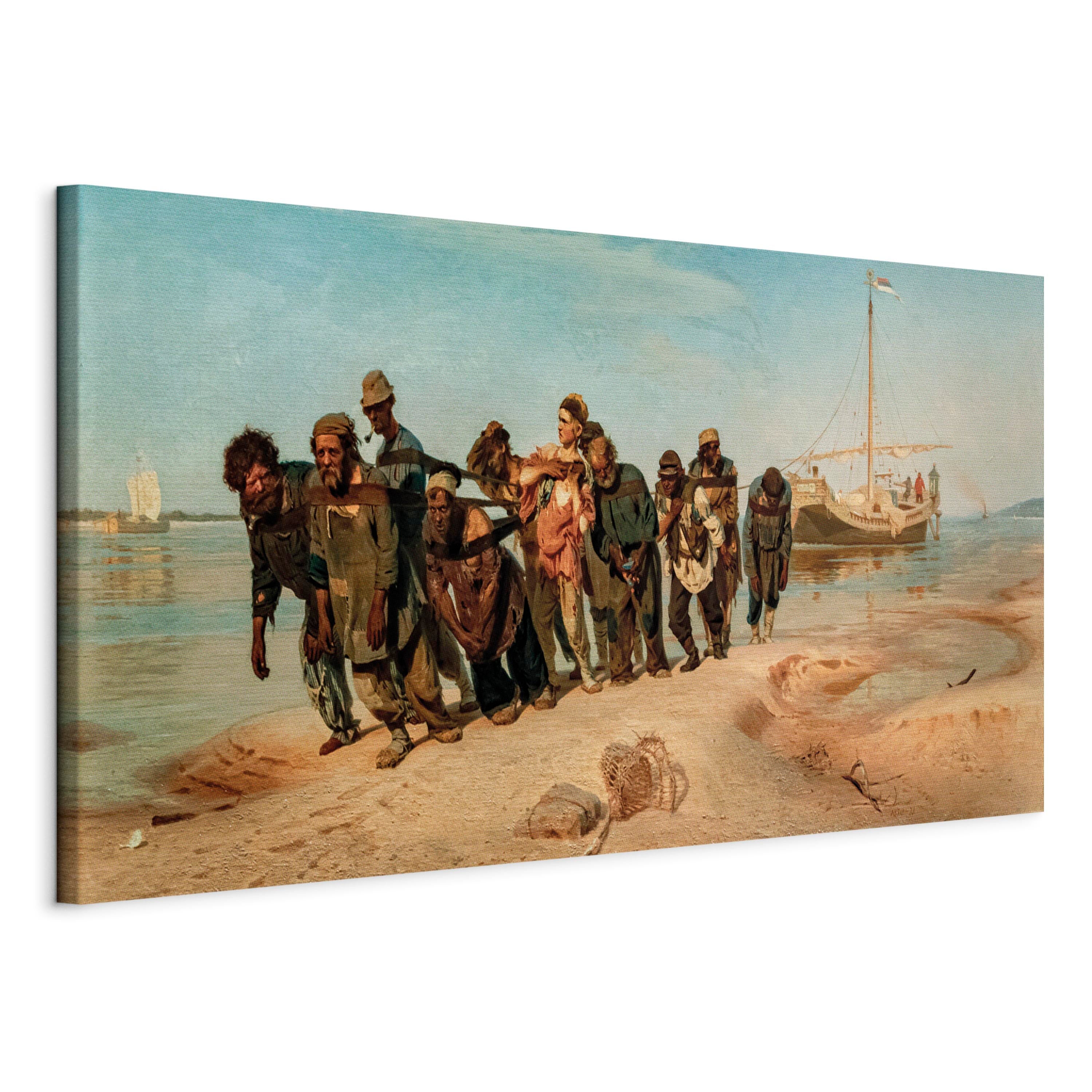 Canvas Print - Barge Haulers on the Volga