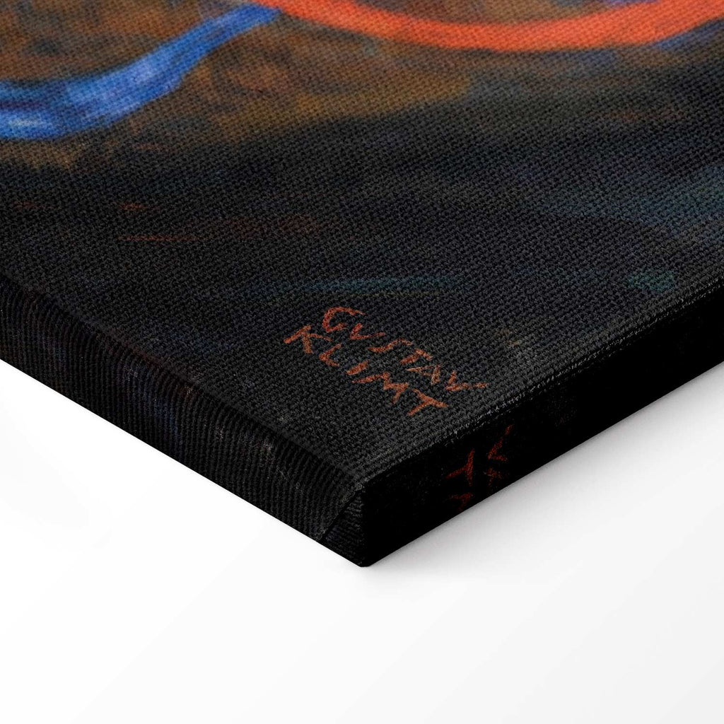 Gustav Klimt Virgin Gold Multicolor Canvas Print