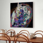 Gustav Klimt Virgin Gold Multicolor Canvas Print