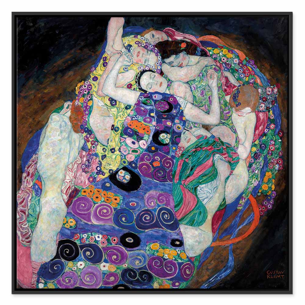 Gustav Klimt Virgin Gold Multicolor Canvas Print