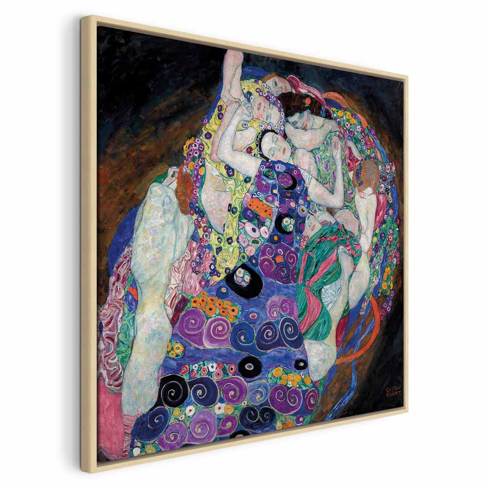 Gustav Klimt Virgin Gold Multicolor Canvas Print