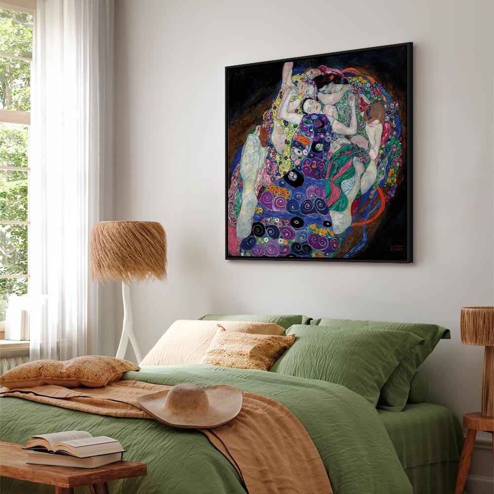 Gustav Klimt Virgin Gold Multicolor Canvas Print