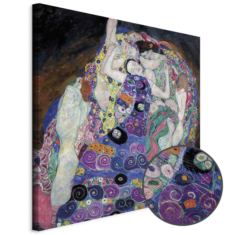 Gustav Klimt Virgin Gold Multicolor Canvas Print